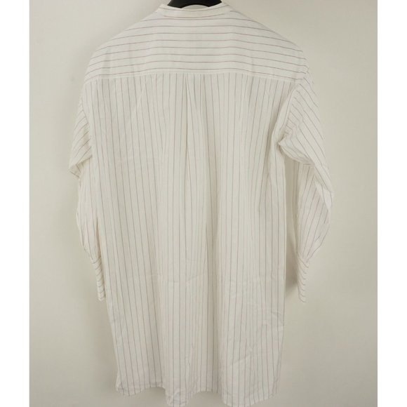 New Thomas Mason x J.Crew Tunic Shirt Dress Women's Size S White & Red Stripe - Picture 2 of 9
